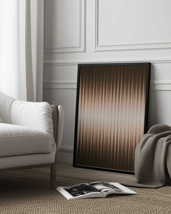 Tablou înramat „Euphoria - Brown and White” de Alma