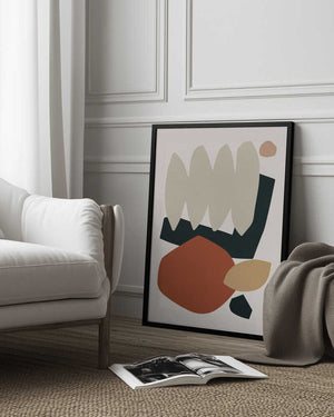 Tablou înramat „Collage Earth II” de Orara Studio