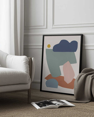 Tablou înramat „Collage Pastel I” de Orara Studio