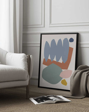 Tablou înramat „Collage Pastel II” de Orara Studio