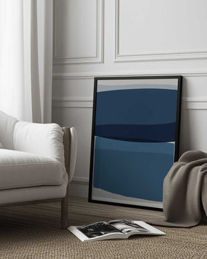 Tablou înramat „Modern Blue” de Orara Studio