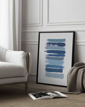 Tablou înramat „Ombre Blue” de Orara Studio