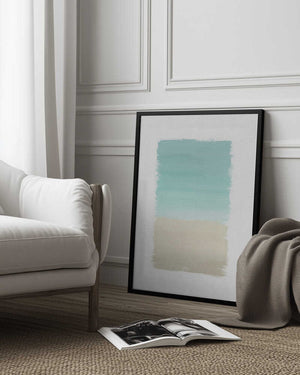 Tablou înramat „Turquoise Abstract” de Orara Studio