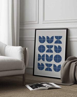 Tablou înramat „Geometric Harmony” de THE MIUUS STUDIO