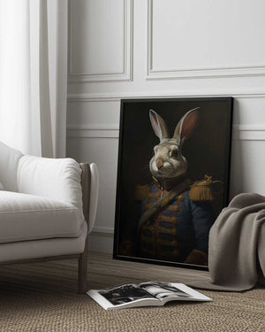 Tablou înramat „Rabbit In Costume 1” de Bilge Paksoylu