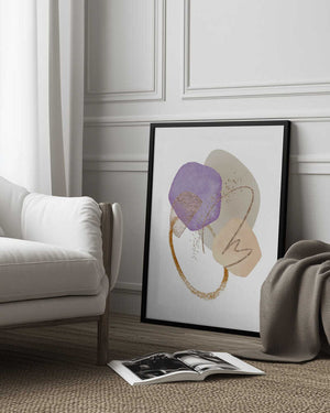 Tablou înramat „Cool Shapes 3” de Sally Ann Moss