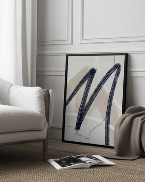 Tablou înramat „Abstract Lines No. 2” de Anne-Marie Volfova
