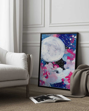 Tablou înramat „Magic Moon” de Ejaaz Haniff