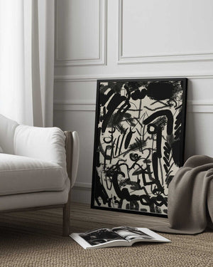 Tablou înramat „Abstraction With Inks” de Little Dean