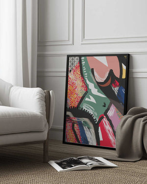 Tablou înramat „Vibrant Colorful Abstract” de Little Dean