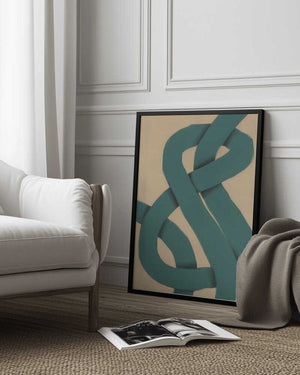 Tablou înramat „The Green Knot” de Little Dean