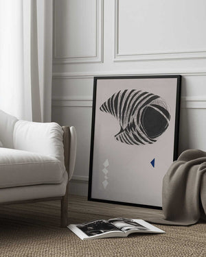 Tablou înramat „Abstract Stripes” de Little Dean