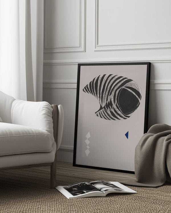 Tablou înramat „Abstract Stripes” de Little Dean