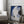 Tablou înramat „Blue Black and White Abstract” de Little Dean