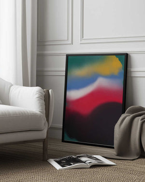 Tablou înramat „Dynamic Emotions Through Vibrant Color” de Little Dean