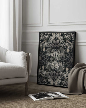 Tablou înramat „Organic Symmetrical Abstraction” de Little Dean