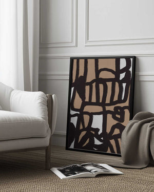 Tablou înramat „Bold line composition 12” de Little Dean