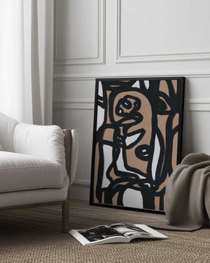 Tablou înramat „Bold line composition 05” de Little Dean