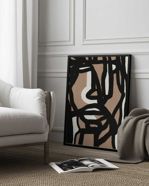 Tablou înramat „Bold line composition 09” de Little Dean