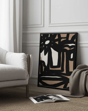 Tablou înramat „Bold line composition 10” de Little Dean