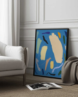 Tablou înramat „Bold Color Brushstrokes” de Little Dean
