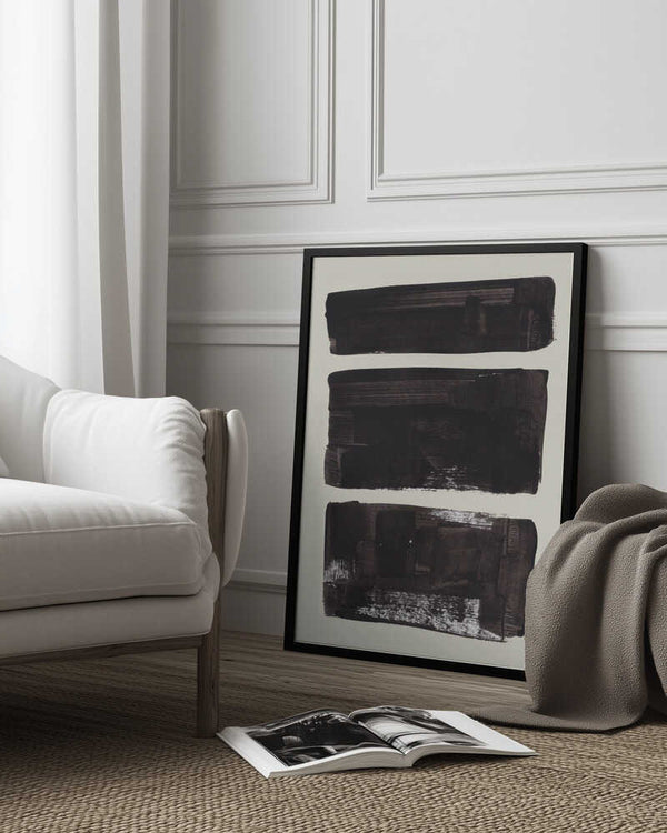 Tablou înramat „Ink Motif 9” de Ejaaz Haniff