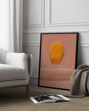Tablou înramat „Stone portrait orange” de Little Dean