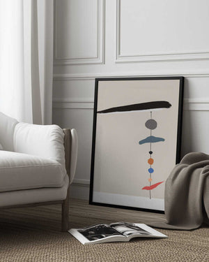 Tablou înramat „Simple Geometric Shapes” de Little Dean