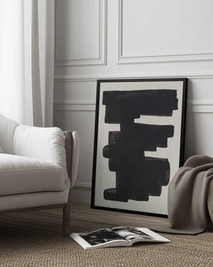 Tablou înramat „Ink Motif 25” de Ejaaz Haniff