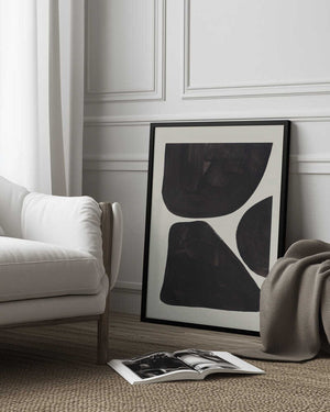 Tablou înramat „Ink Motif 26” de Ejaaz Haniff