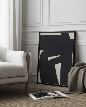 Tablou înramat „Ink Motif 27” de Ejaaz Haniff