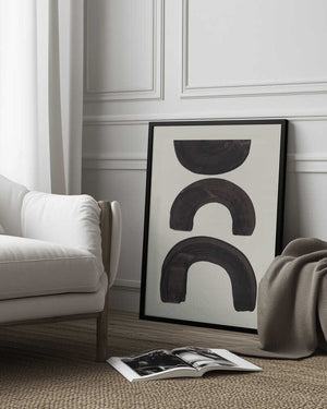 Tablou înramat „Ink Motif 41” de Ejaaz Haniff