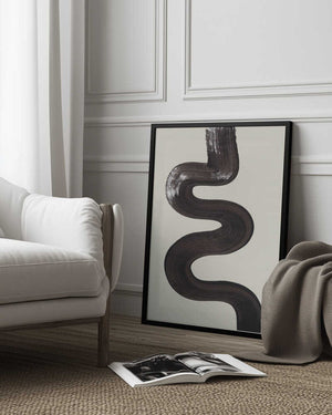 Tablou înramat „Ink Motif 47” de Ejaaz Haniff