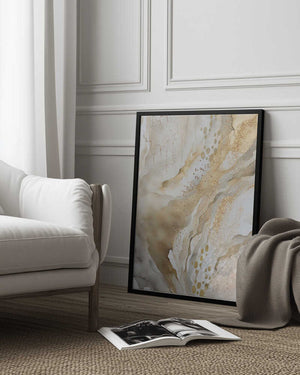 Tablou înramat „Gold Marble” de Sally Ann Moss