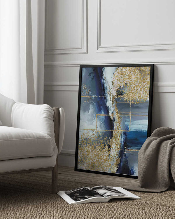 Tablou înramat „Blue Marble” de Sally Ann Moss