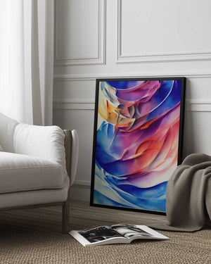 Tablou înramat „Nature Inspired Abstract Watercolor  (Day 42)” de Mauro