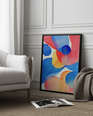Tablou înramat „Nature Inspired Abstract Watercolor  (Day 59)” de Mauro