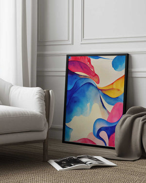 Tablou înramat „Nature Inspired Abstract Watercolor  (Day 60)” de Mauro