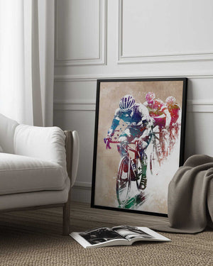 Tablou înramat „Sport Cycle racing” de Justyna Jaszke