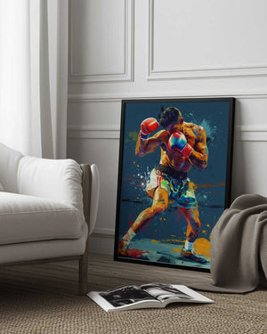 Tablou înramat „Sport Boxer 1” de Justyna Jaszke