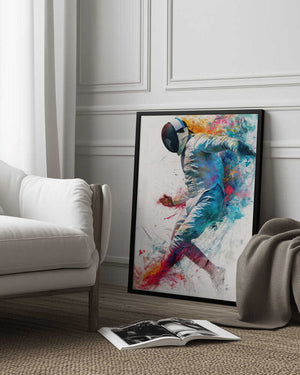 Tablou înramat „Fencing sport art #fencing #sport” de Justyna Jaszke