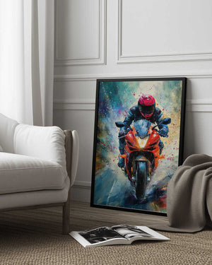 Tablou înramat „Sport Motor 1” de Justyna Jaszke