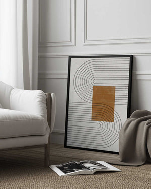 Tablou înramat „Curved Connections” de THE MIUUS STUDIO