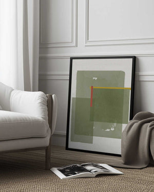 Tablou înramat „Layered Serenity” de THE MIUUS STUDIO