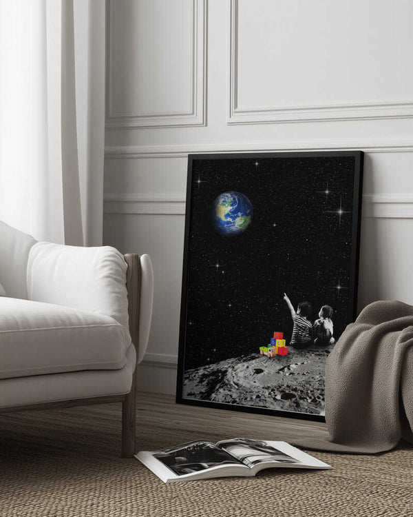Tablou înramat „Together From the Moon” de Dikhotomy