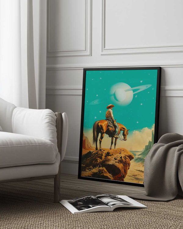 Tablou înramat „A Western Astronaut” de Taudalpoi