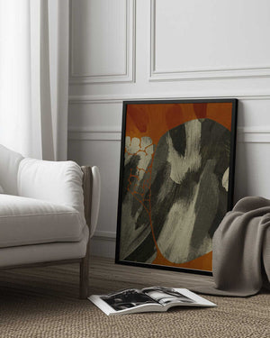 Tablou înramat „Earthy Abstract Flow” de Treechild