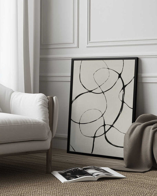 Tablou înramat „Entwined Lines” de Treechild