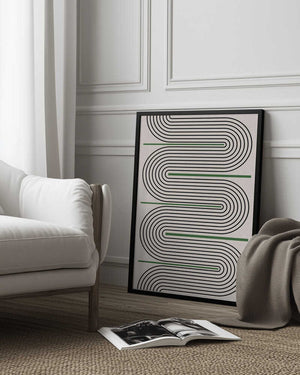 Tablou înramat „Curved Harmony” de THE MIUUS STUDIO