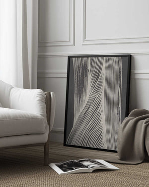 Tablou înramat „Abstract hand drawn Line 03” de Lucrecia Caporale